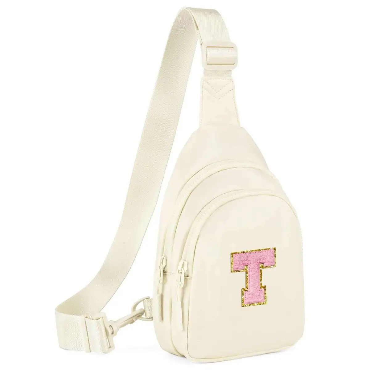 Small Initial Sling Bag Crossbody Bag Fanny Pack for Girls Women Cute Chest Bag Cross Body Bag Personalized Gift - Love Salve